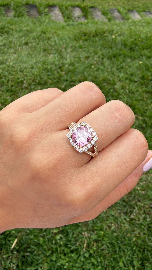 ANILLO CIRCON ROSA