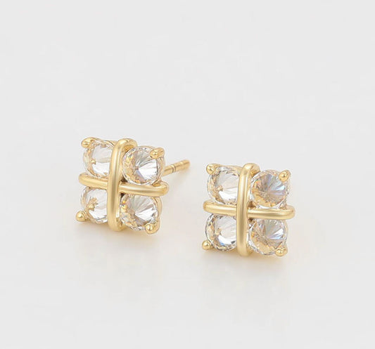 ARETES CUADRO CIRCONES