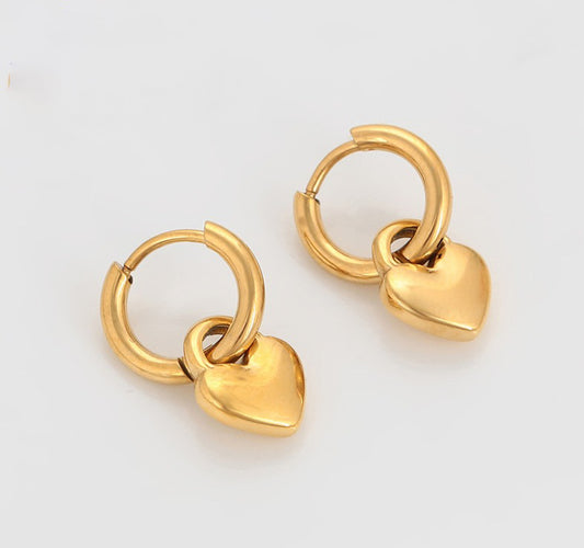 ARETES HEART HOOPS