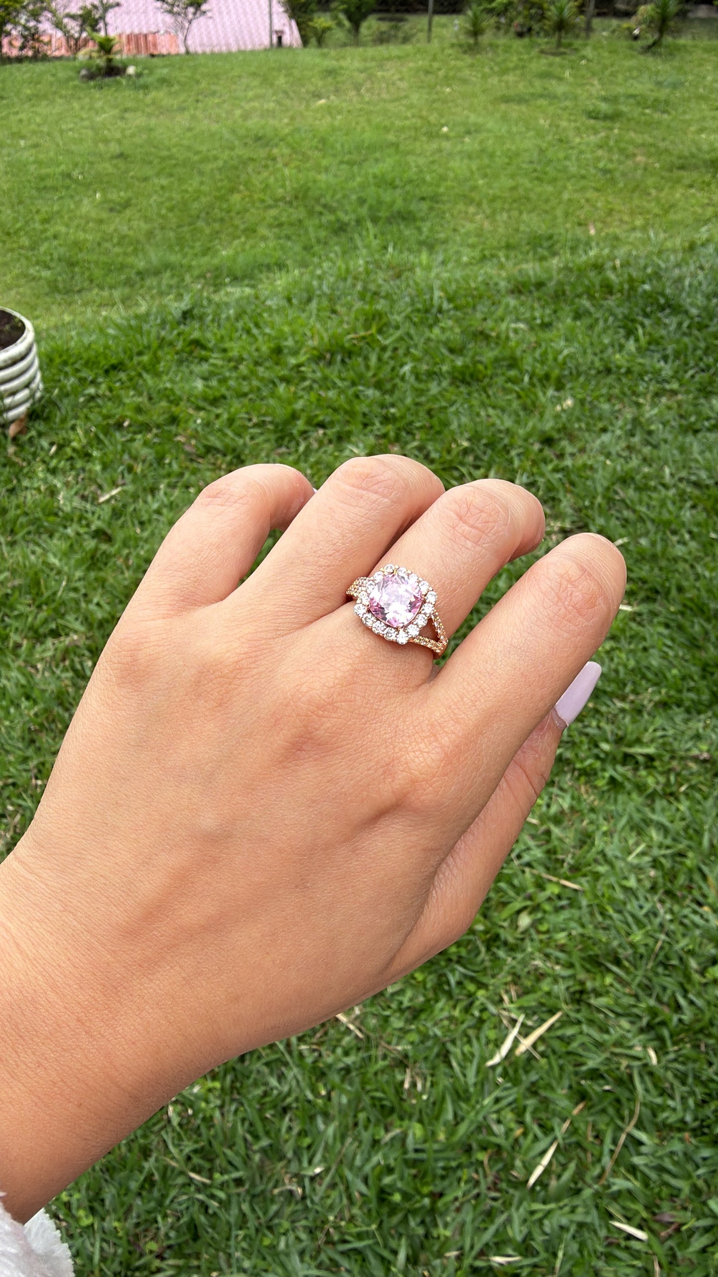 ANILLO CIRCON ROSA