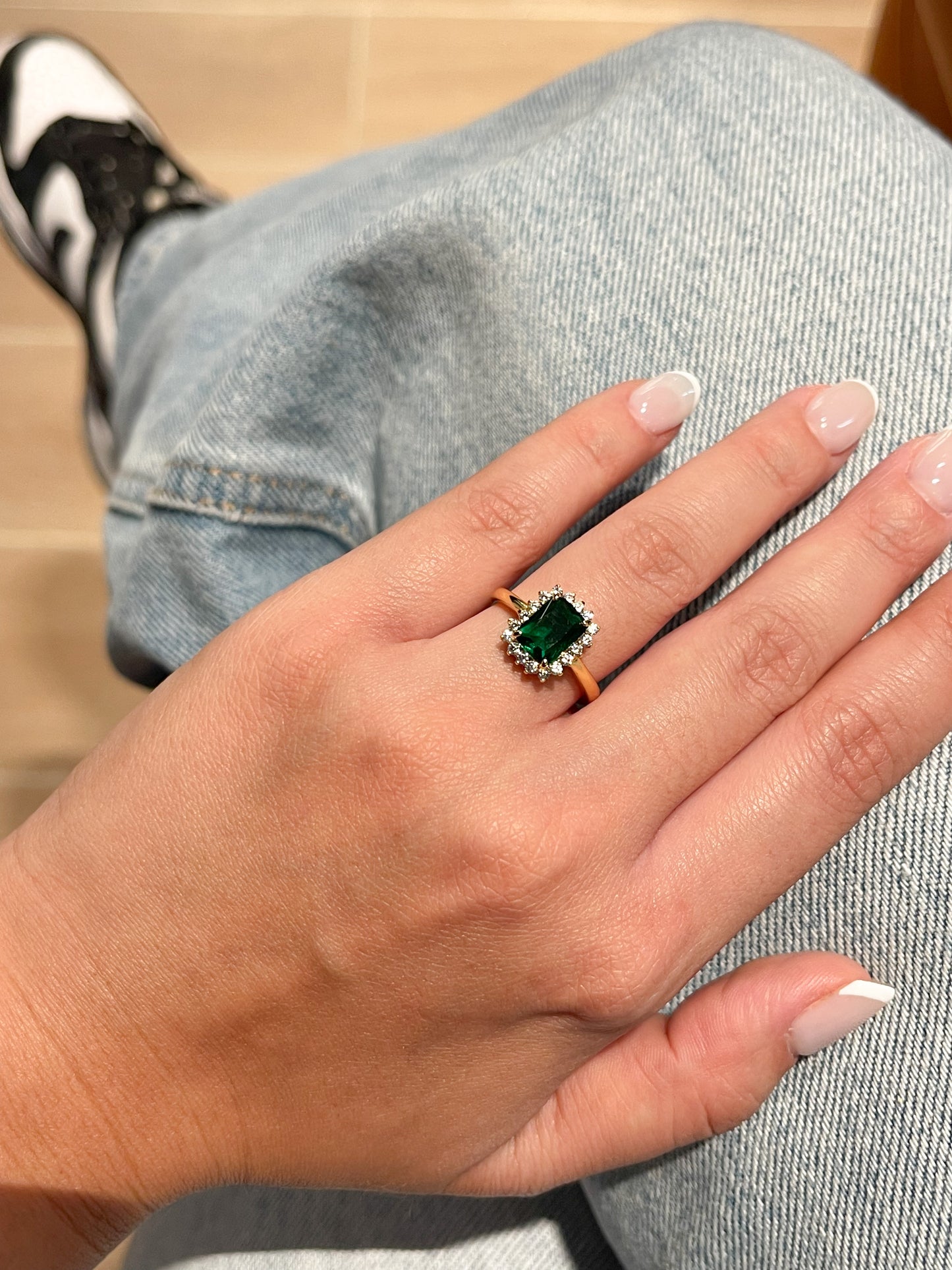 ANILLO GOLD EMERALD