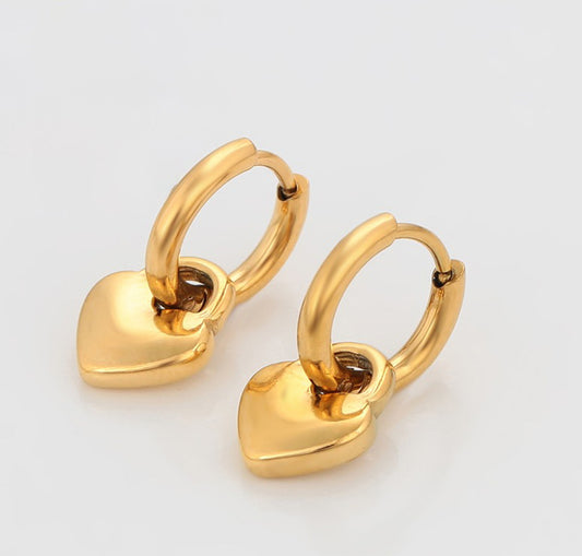ARETES HEART HOOPS