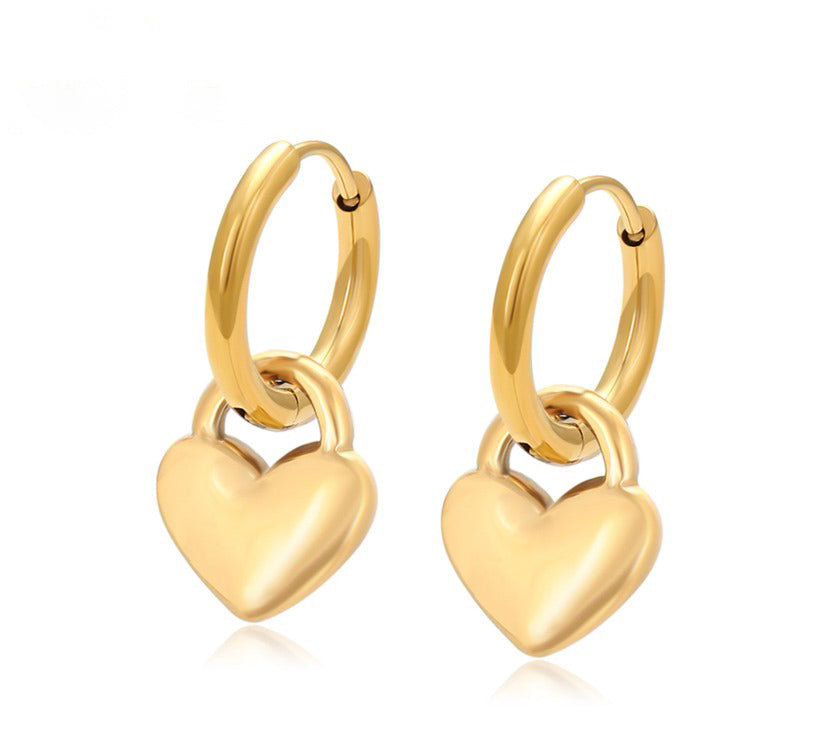 ARETES HEART HOOPS