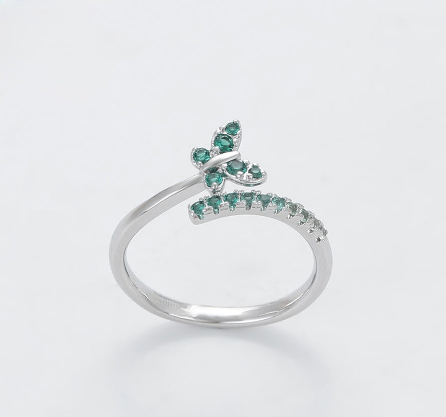 Anillo Green Butterfly